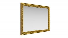 Зеркало навесное "Айрум"/(дуб кальяри / профиль: золото с орнаментом) в Барнауле - barnaul.katalogmebeli.com | фото 1